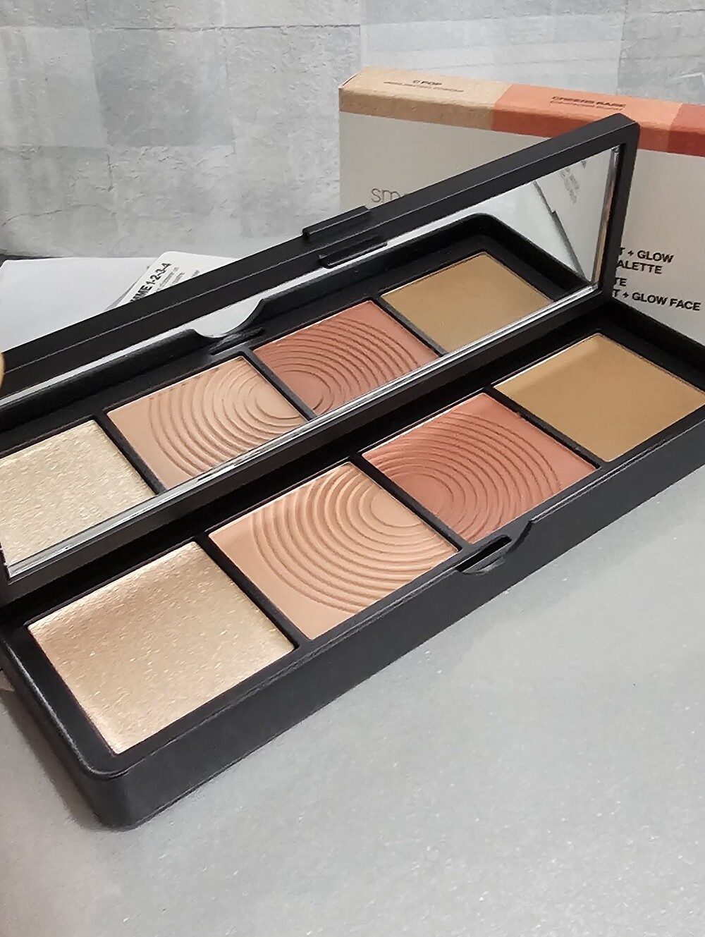 Smashbox Halo Sculpt Glow Palette Contour Blush Highlighter - Back To Cali